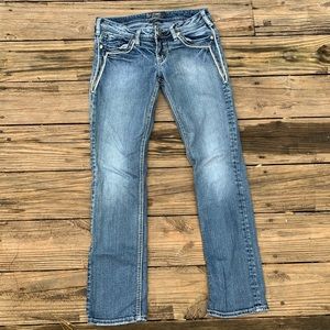Silver Jeans | Aiko Low Rise Straight Jean Size 28